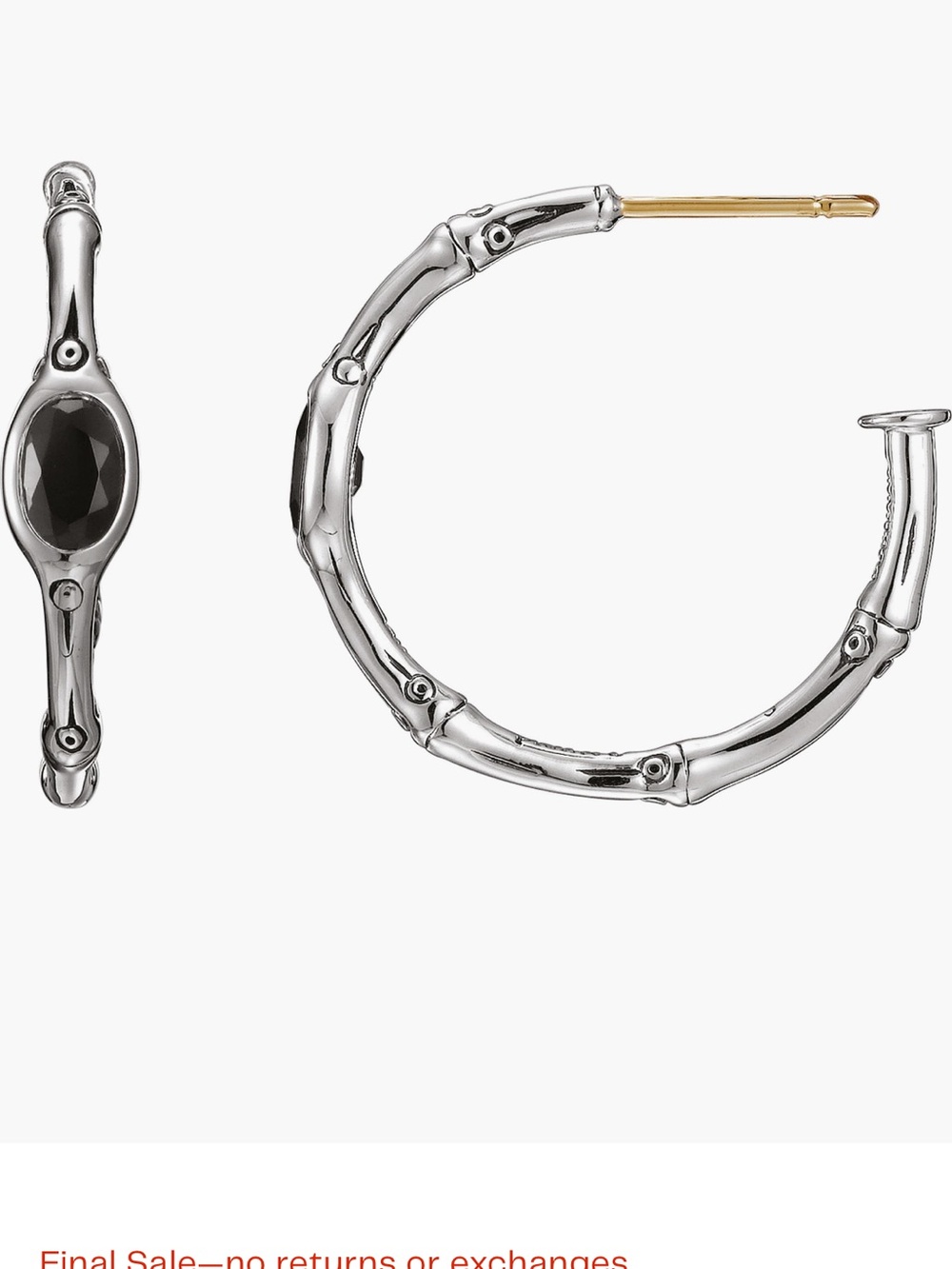 John Hardy Batu Bamboo Small Hoop Earring
